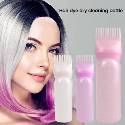 120ml Hair Dye Applicator Hair Oil Spray Bottle Oil Bottle for Hair Styling Tool Accessories Root Comb Applicator Bottle Barber