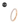 Neuer G23 Titanlegierung Tri-Diamant Nasen- & Ohrpiercingring