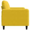 Vidaxl Sofa 2-Osobowa, Żółta, 120 Cm, Tapicerowana Aksamitem