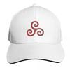 Triskelion Celtic Symbol Baseball Cap Funny hats black Streetwear F Womens Golf Wear Unisexs