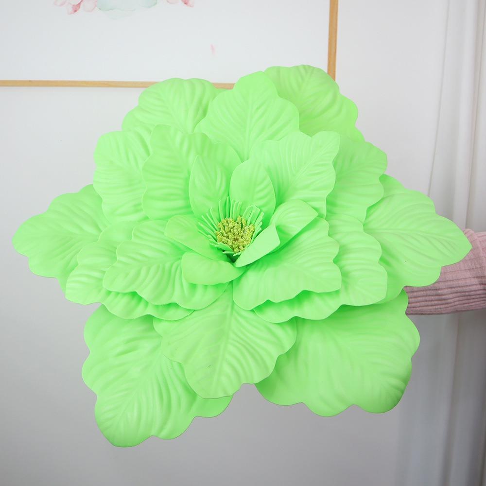 

Барвисті імітовані квіти 3D Головка квітки НОВІ Штучні квіти Весільний фон зелений