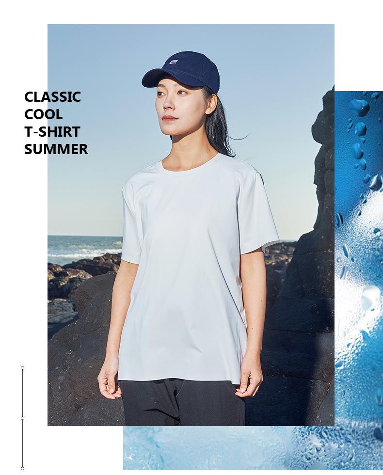 Women's Quick-Dry Short Sleeve T-Shirt - Summer Cooling, Breathable, Lightweight Sportswear