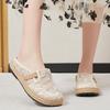 Scarpe basse casual da donna senza schienale Scarpe da passeggio traspiranti slip-on Scarpe basse estive Scarpe comode da donna Ciabatte Sandali con punta chiusa Mocassini bassi