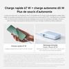 Xiaomi 67W Power Bank 10000 (Câble intégré) Bleu - 67W charge rapide - Câble USB‑C intégré - Autorisée avion <100Wh