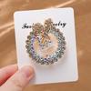 Garland Colored Diamond Brooch Women's High-end Metal Corsage Suitable for Clothes Backpacks Scarves Accessories Brooches