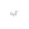 CANNER 1PZ Occhio di Cavallo Testa Piatta Filettato Perforazione Osso Auricolare Donna Argento 925 Ins Stella Fiore Geometria Zircone Orecchino a Lobo