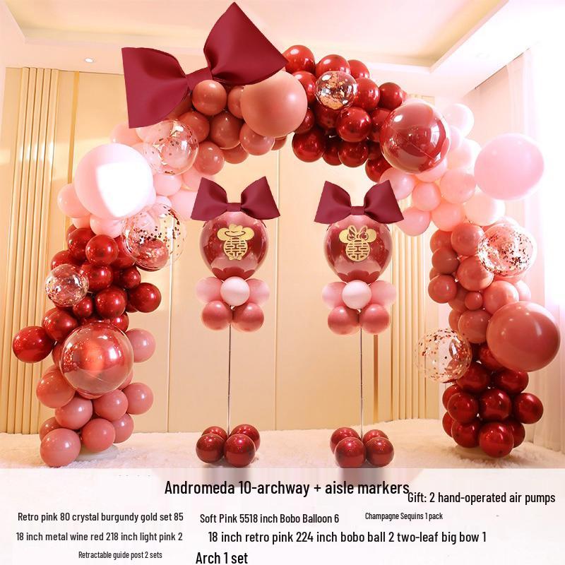 Wedding Celebration Balloon Arch Decoration Stand for Bridal Room & Birthday Party