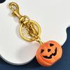 Halloween Pumpkin Keychain Keyring Funny Pumpkin Pendant Bag Charms Halloween Party Gifts Decorations For Women Men Kids