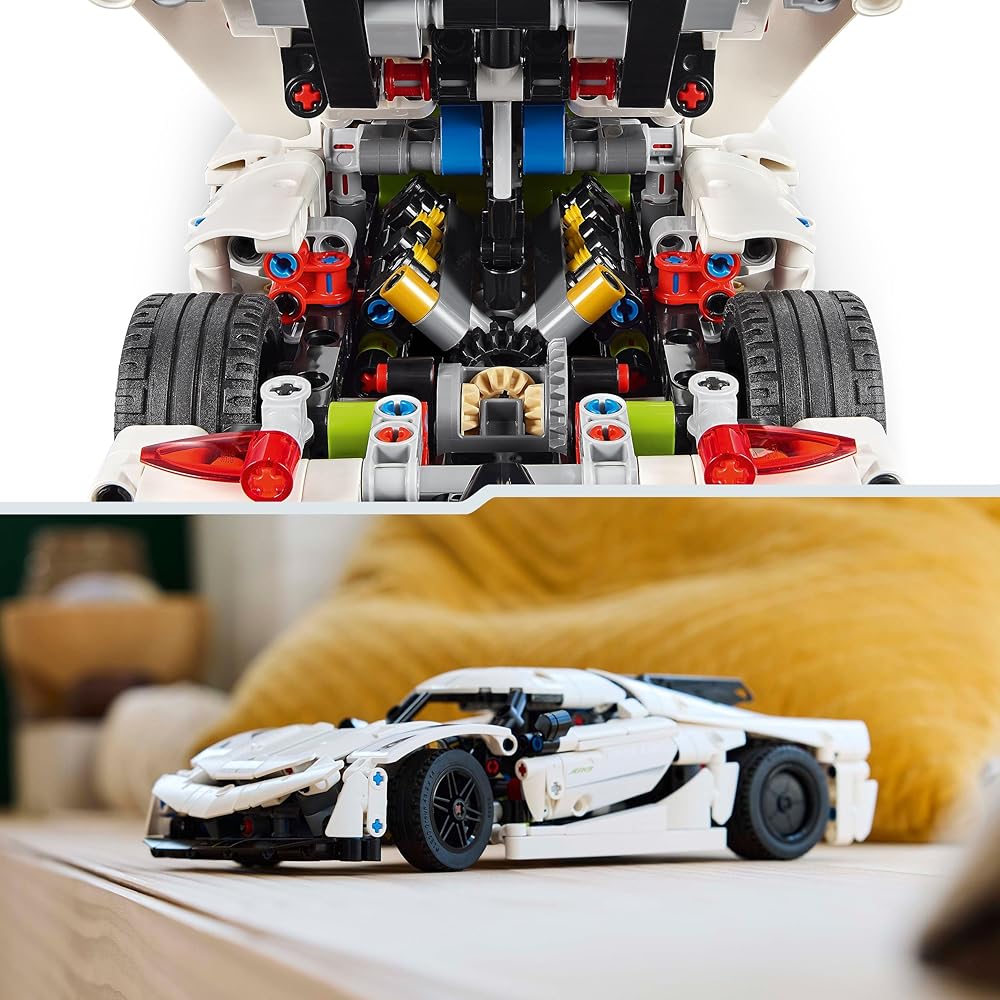 LEGO Technic Koenigsegg Jesko Absolut Hypercar White 42184 for Ages 10 and Up