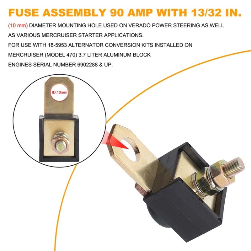 90 Amp Starter Fuses for 3.0L, 4.3L, 5.0L, 5.7L, 350MAG, 7.4, 8.2  88-79023A91, 18-8220, 9-15510,79023A91