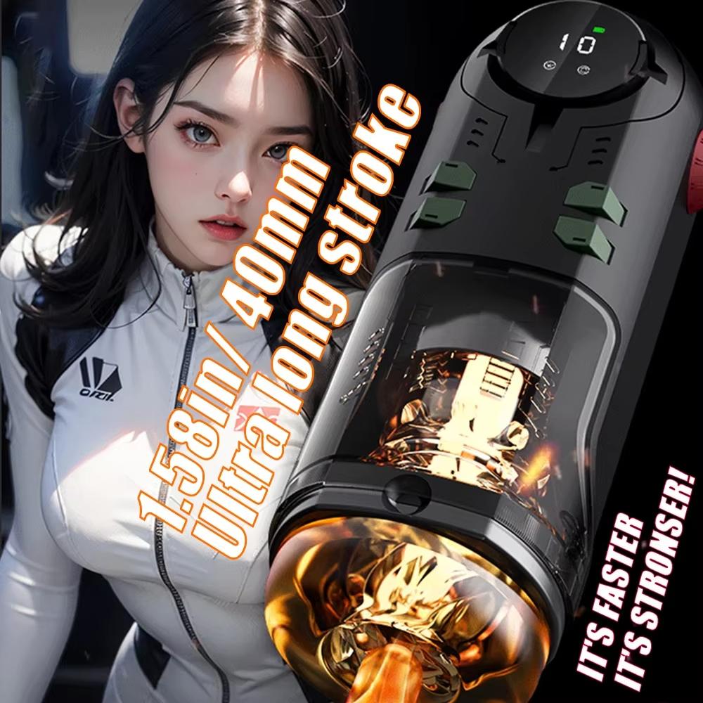 2025 New Automatic Male Masturbators-with 9 Thrusting Vibration and Heating Pocket Pussy Vagina Blowjob Masturbation Cup Sex Toys for Men