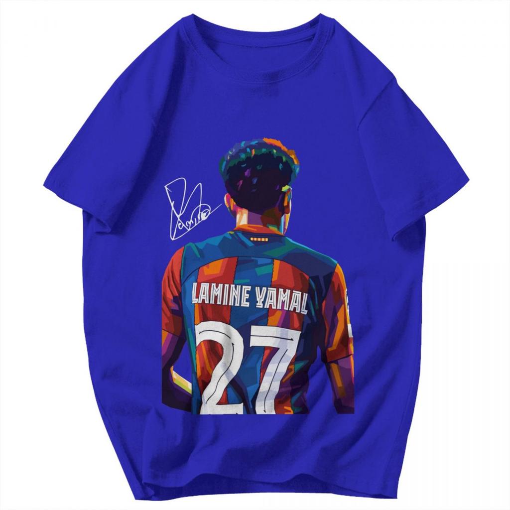 Men T Shirt Lamine Yamal Awesome Summer Y2K Graphic Crewneck Unisex Clothing T Shirts