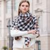 New Style Scarf for Women High End Autumn and Winter Anti Cold and Warm Plaid Scarf  Printed Tassel Mid-length Scarf Shawl