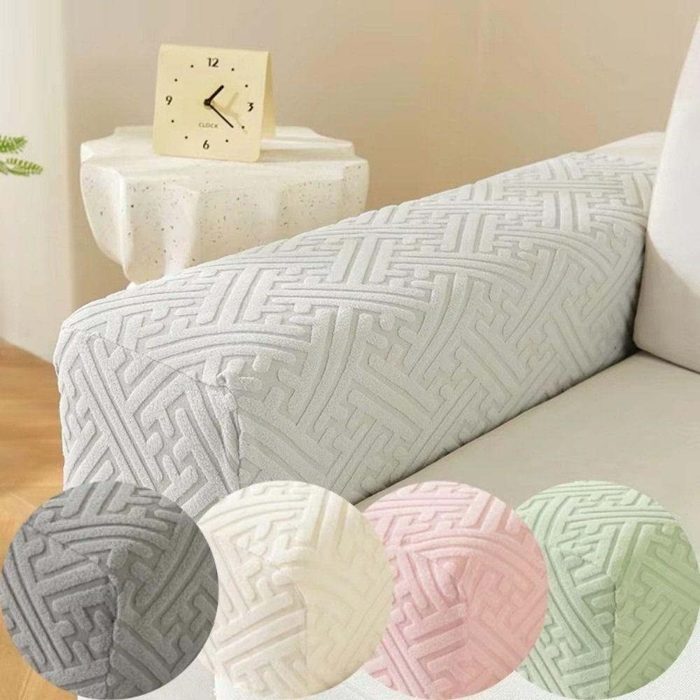 Modern Stretch Sofa Armrest Cover Anti Slip Elastic Sofa Cover Jacquard Fabric Couch Arm Protector for Home Furniture Decor