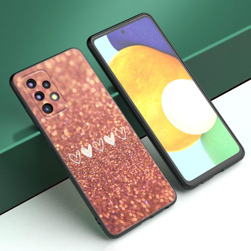 Love Rose Gold Style Phone Case For Samsung A04 A21 A30 A50 A52 S A13 A14 A22 A23 A32 A53 A73 5G A11 A12 A31 A33 A51 A70 A71 A72