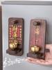 Japanese Wooden Doorbell Wall Hanging Door Bell Wind Chimes Door Window Decoration Shopkeeper Remind Bell Hanging Decor