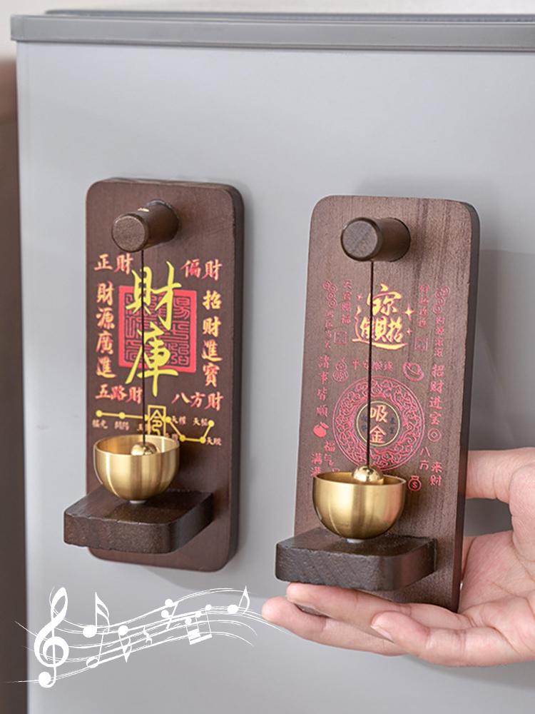 Japanese Wooden Doorbell Wall Hanging Door Bell Wind Chimes Door Window Decoration Shopkeeper Remind Bell Hanging Decor
