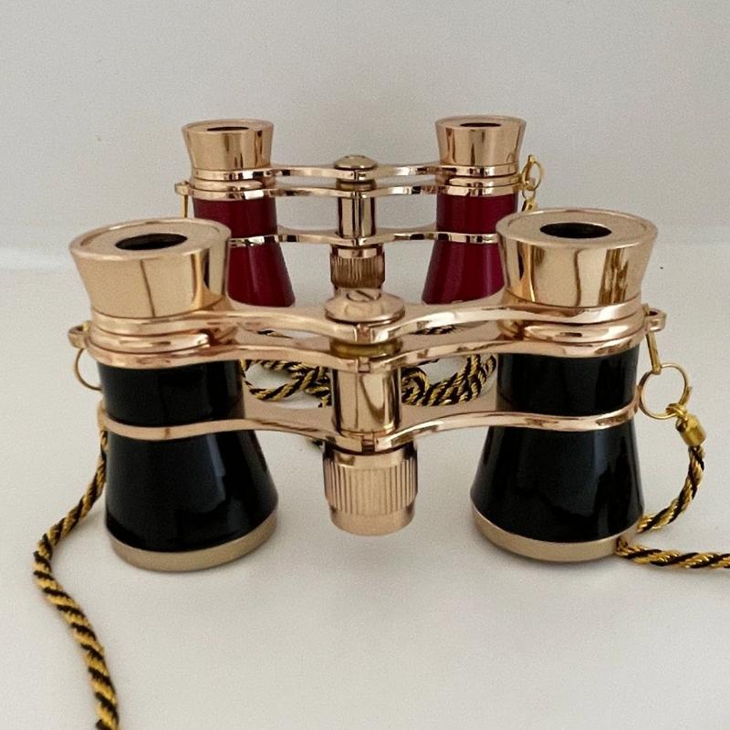 Opera Glasses Binoculars 3X25 Theater Glasses Mini Binocular Compact Lightweight with Chain Adults Kids Women in Concert