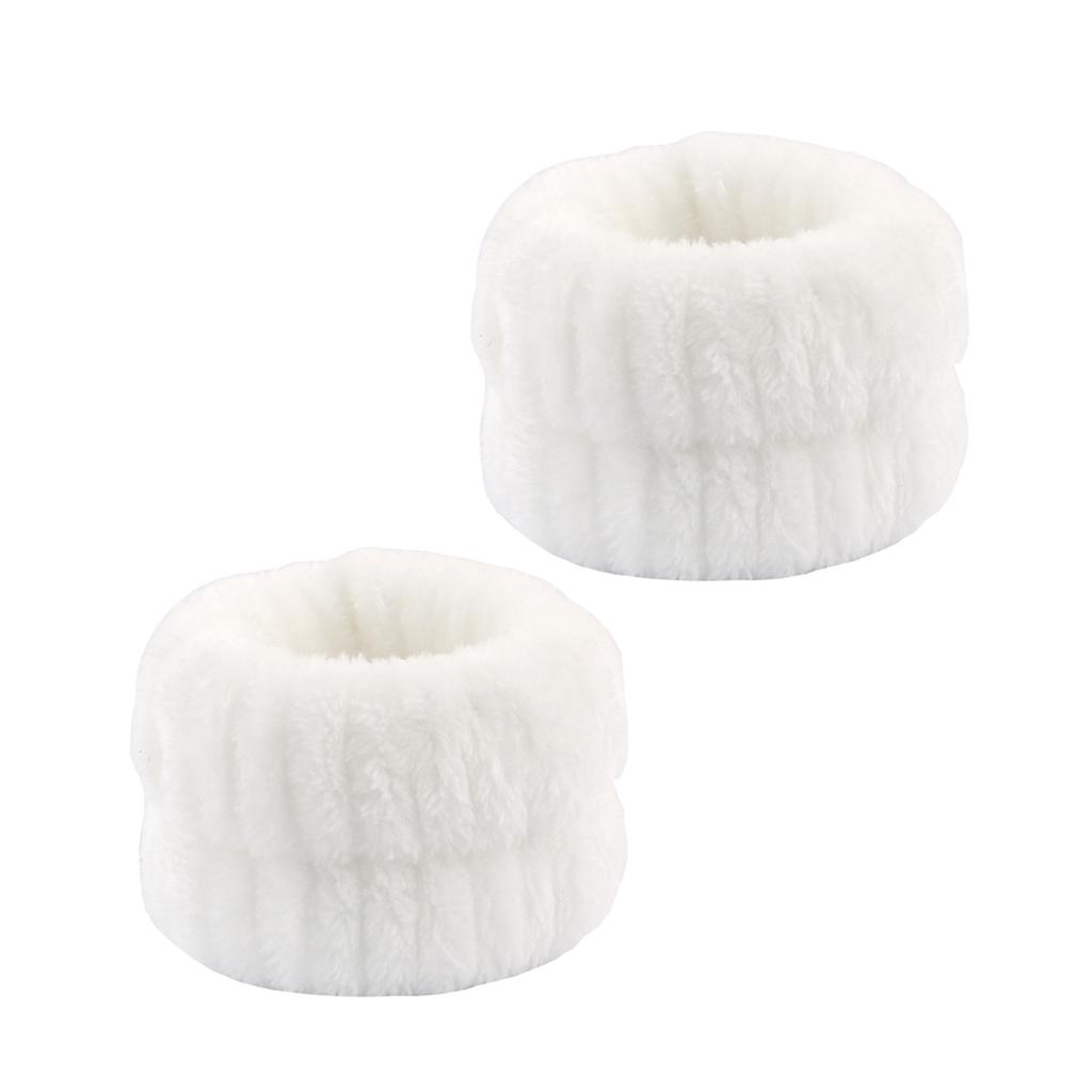 3Pcs/Set Wash Face Headbands For Women Coral Fleece Hair Bands Cuff Waterproof Bands Absorbent Wristbands Head Band Hair Parts