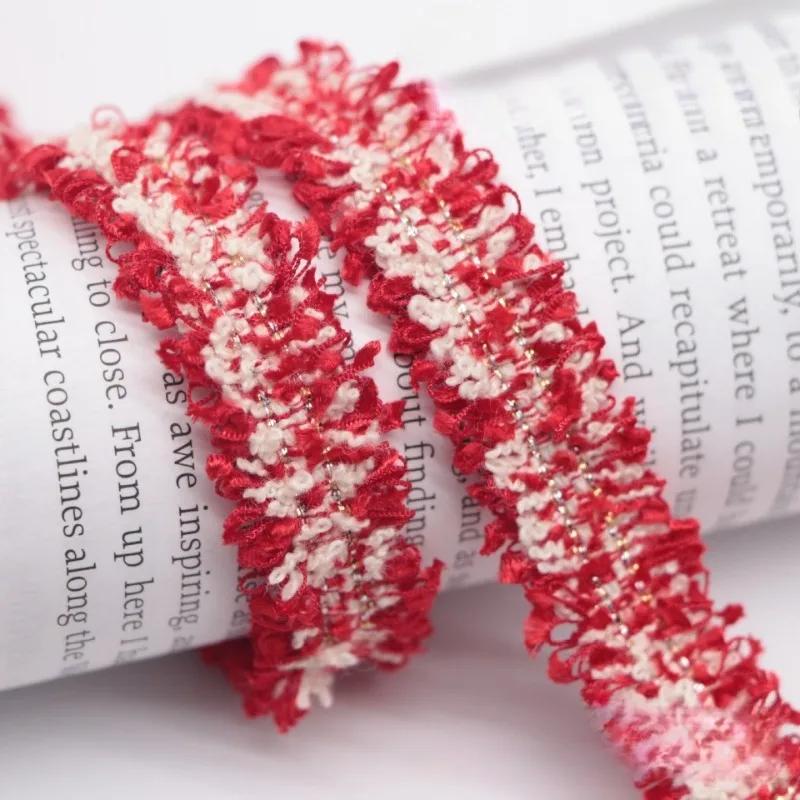 90Yards 1.5cm Vintage Embroidered Lace Ribbon Fabric Sewing Lace Trim Handmade Costume Dress Sewing Trimmings Wedding Decoration