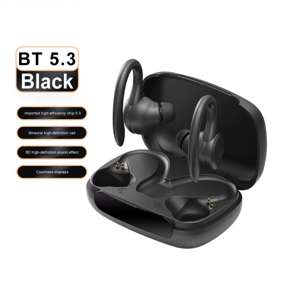 Wireless Headset Ear Hook Noise Reduction TWS Earphones Bluetooth-Compatible5.3 Power Display Comfortable Sports Running Earbuds