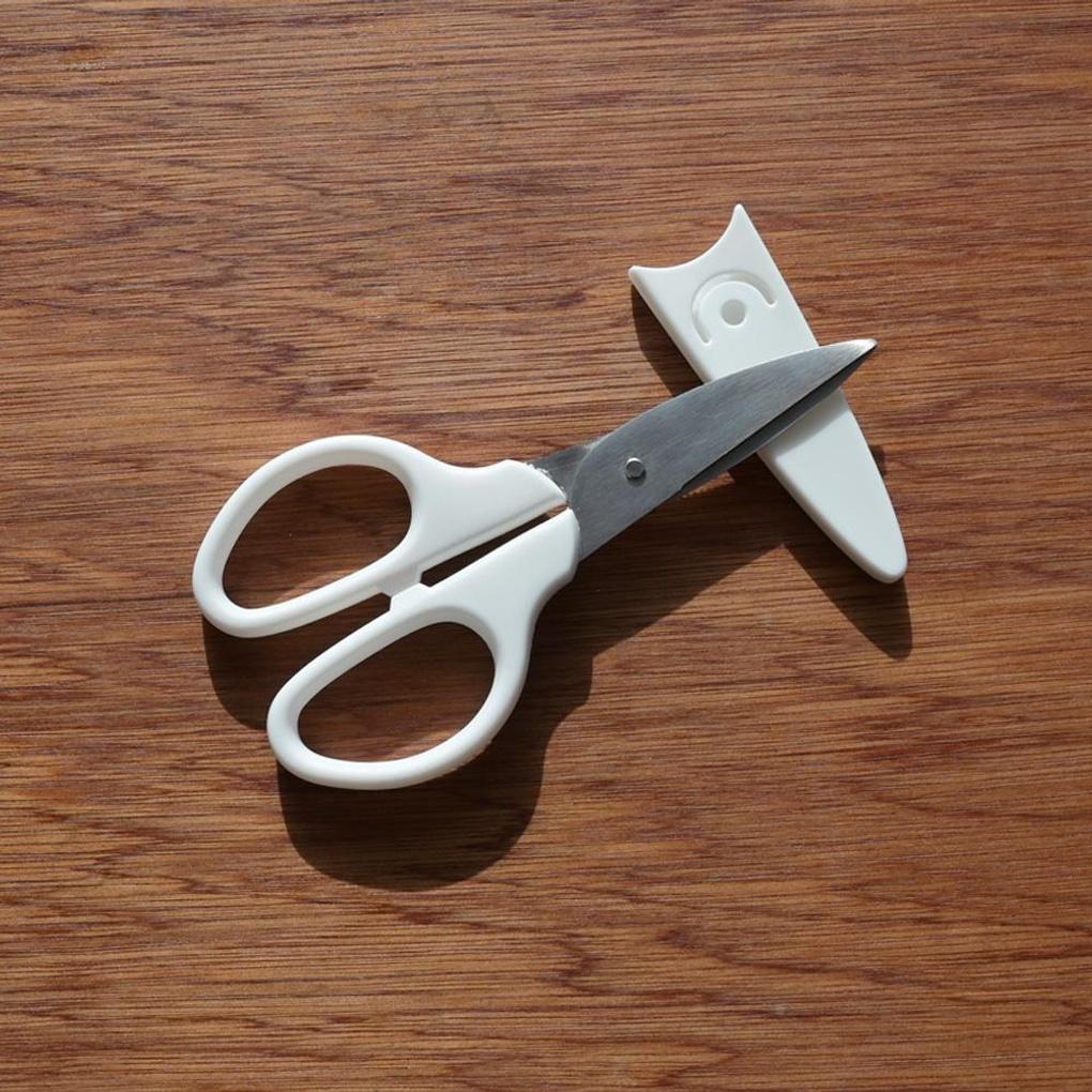 Simple White Lid Scissors