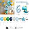 39Pcs Set Cartoon Cute Dinosaur Foil Balloons Macaron Colored Latex Ball 1-9 Year Girls Kids Dinosaur Themed Birthday Party Deco