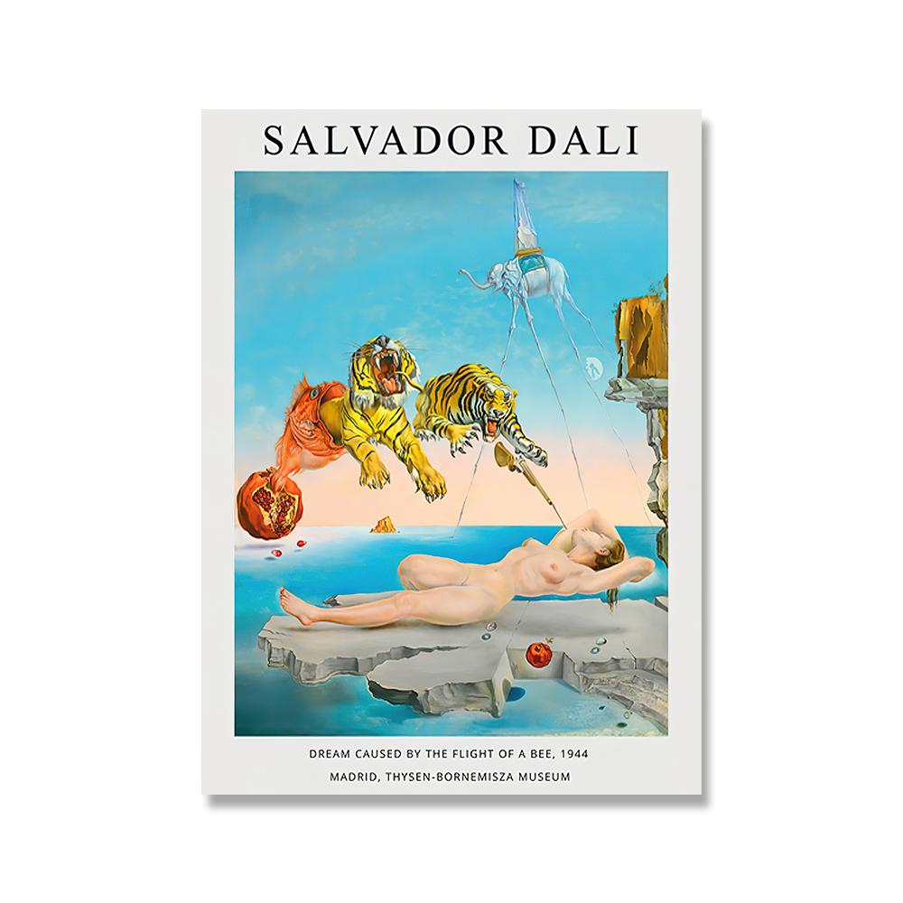 

Сюрреализм Импрессионизм Сальвадор Дали Wall Art Холст Плакат Печать Абстрактная Ретро Живопись Картина Фреска Гостиная Домашний Декор 50x70cm No Framed