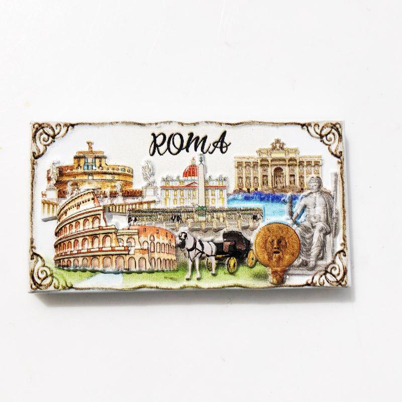 Italy Rome Colosseum Travelling Souvenirs Fridge Magnets Message Board Magnetic Stickers Christmas Gifts Home Decoration