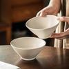Hat Bowl Solid Color Ceramic Bowl Rice Bowl Household Small Bowl Round Bowl Noodle Bowl Salad Bowl Japanese Style Tableware