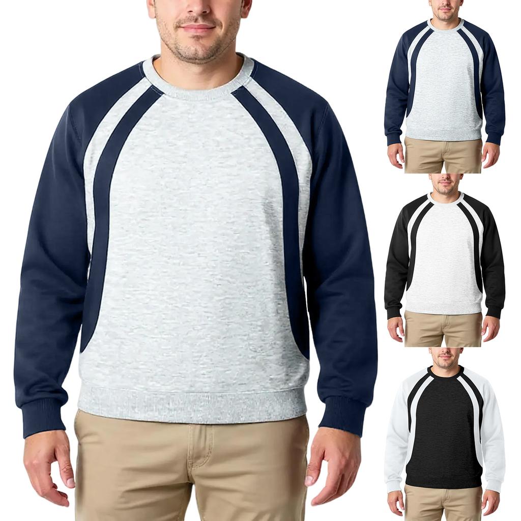 Men's Hoodie Loose Casual Long Sleeved Round Neck