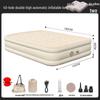 Portable Raised Air Mattress: Single/Double, Thick Inflatable Bed for Home & Outdoor Use