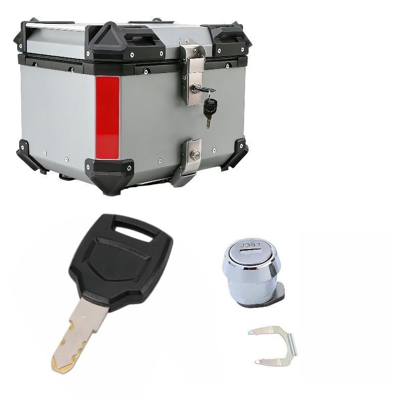1 Set Complete Cylinder And Keys Universal Zinc Alloy Top Case Lock Kit Fits For Most 25-100 Liter Motorcycle Boxes