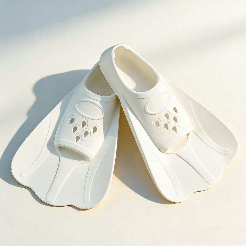 Silicone Short Fins Adults Kids Swimming Training Kick Practice Freestyle Speed Boost Efficient Swim Gear