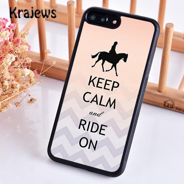 

Krajews сохраняйте спокойствие и садитесь на лошадь Чехол для телефона для iPhone 17 Air 16 15 14 plus 12 pro max Fundas iPhone 17