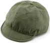 Laquest Short Brim Cotton Prisoner Cap (Army Green)