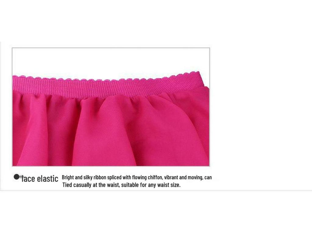 Fete Fustă Șorț Balet Șifon - Costum Dans Chinezesc Dintr-o Bucată