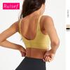 High Impact Shockproof Gathered Sports Bra For Women