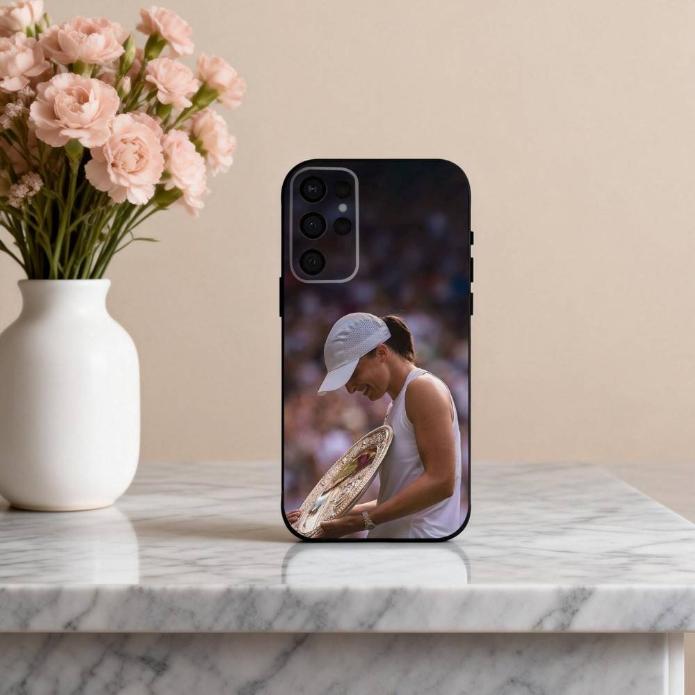 Dynamic I-Iga Sport S-Swiatek Phone Case For Samsung S25,24,23,22,30,21,10,9,Ultra,Plus,Lite,FE,4,5 G Soft Black Case