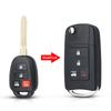 KEYYOU Modified Remote Car Key Shell Fob 4 Buttons TOY43 Blade Flip Case For Toyota CAMRY 2012 2013 2014 2015 Corolla 2014 2015