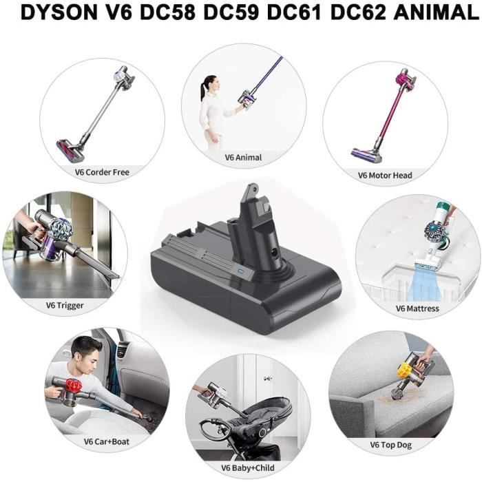 21,6V 3500mAh baterie pro vysavač Dyson Dyson V6 DC62 DC59 DC61 DC58 Animal DC72