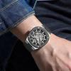 CURREN Men Automatic Mechanical Original Waterproof Silicone Strap Luminous Business Fashion Clock
