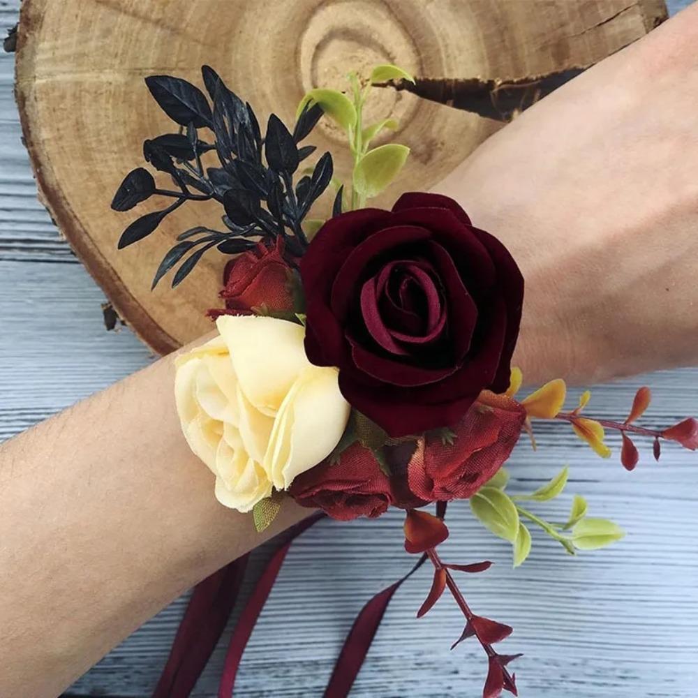 Artificial Flowers Velvet Roses 50 PCS Real Look Roses Bouquet Flowers for DIY Wedding Party Baby Shower Home Decoration