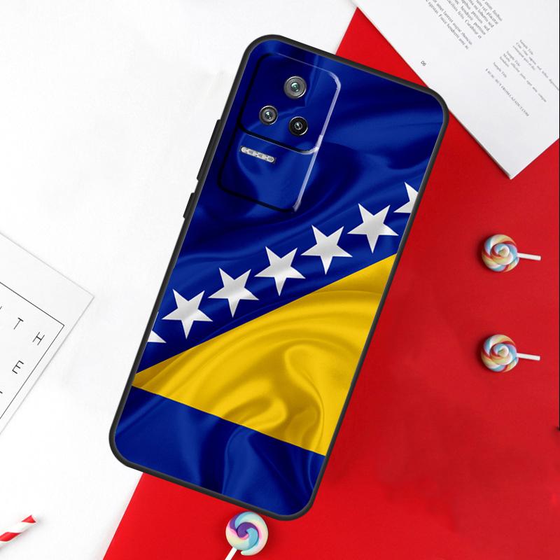 Bosnia and Herzegovina Flag Cover For Xiaomi 15 Ultra 13 14 11T 12T 13T 14T Pro POCO X7 Pro X3 X5 X6 M6 F5 F6 Pro Case