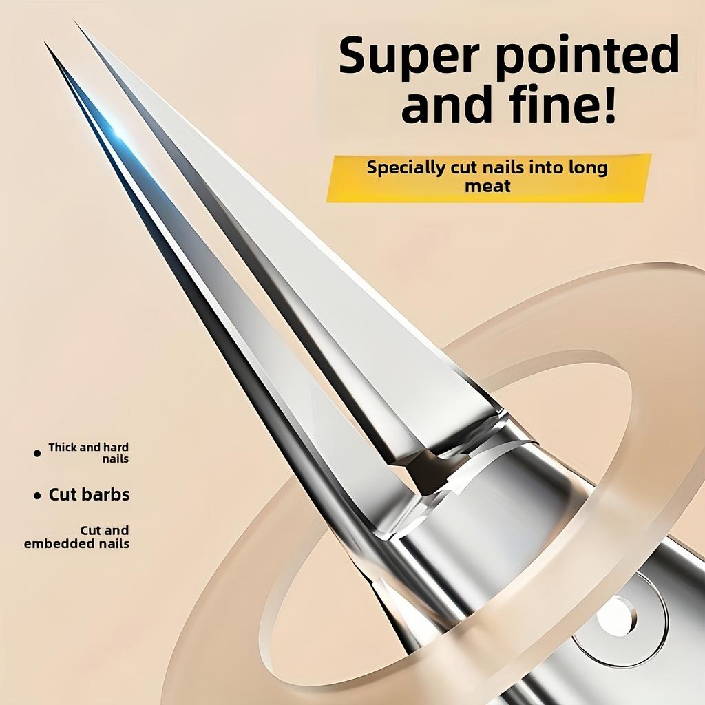 Xiaomi Premium Stainless Steel Toenail Clippers for Thick Hypoallergenic, Fine Blades,Cutting Barb for Long Meat, Ideal for Men & Women