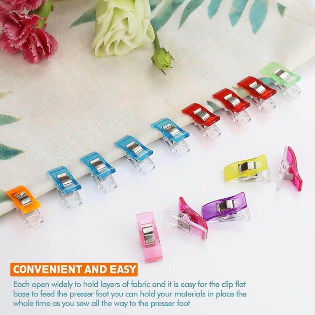 Plastic Quilting Clips: Colored Edge Binding, Long-Tail Sewing, Strong Hold Replacement for Pins
