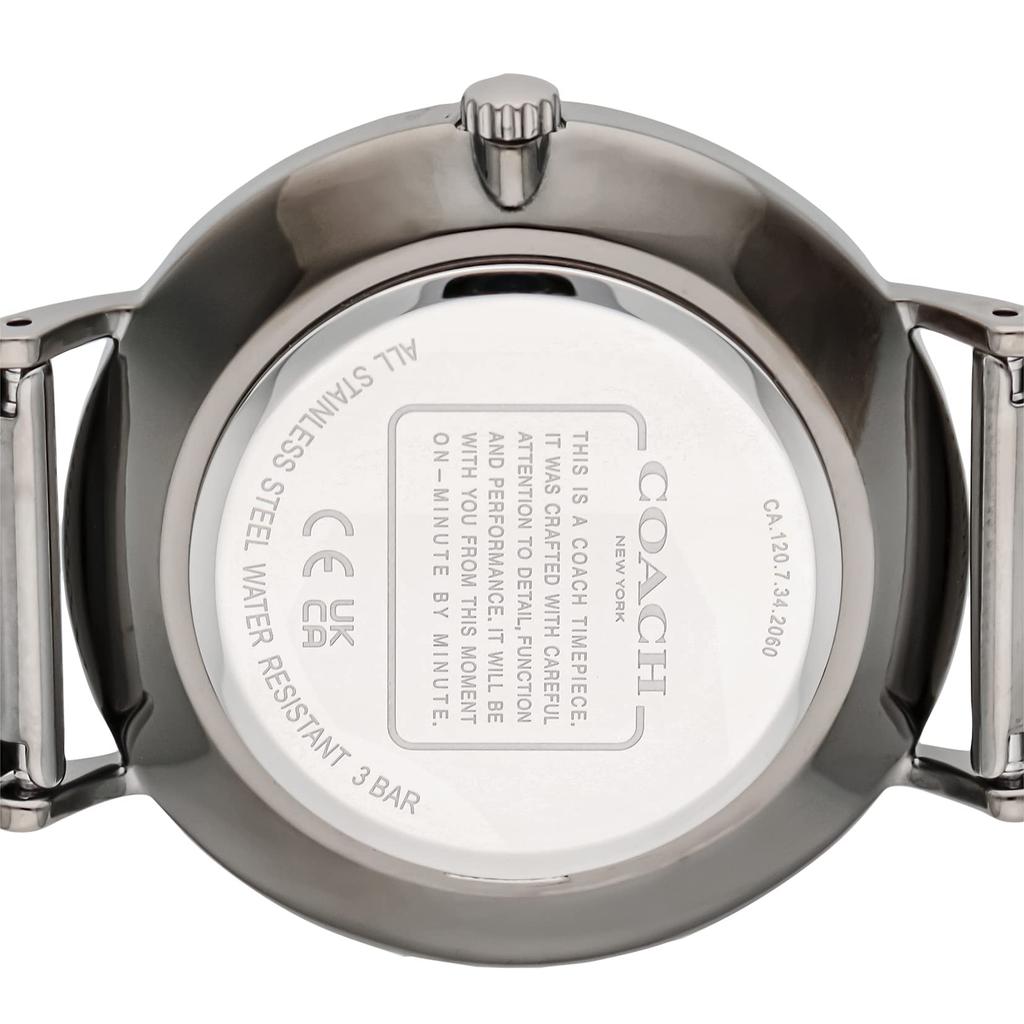 COACH PERRY 36mm Black Dial Stainless Steel Quartz Watch Women's (14503825)