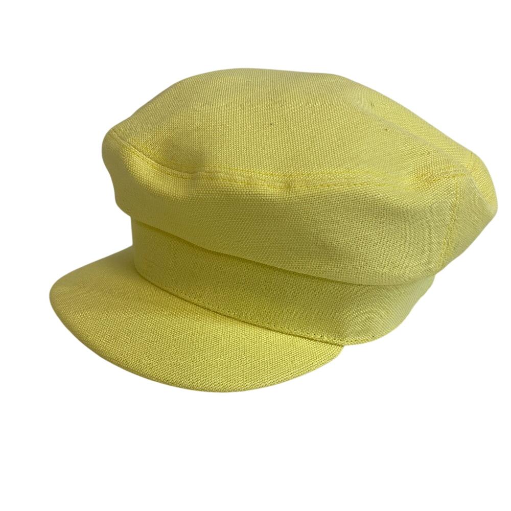 

Hermes Хлопковая кепка с мотивом солнца, желтый хлопок, женская, б/у