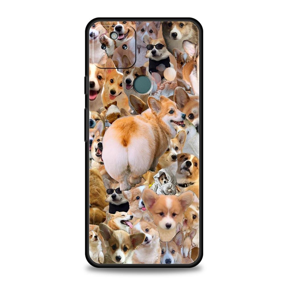Cute Corgi Dog Phone Case Cover for Google Pixel 10 9 8 7 6 9A 8A 7A 6A Pro Shockproof Soft TPU 10 Pro XL Shell Fundas Capas Bag