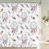 Colorful Feathers Shower Curtain Bathroom Waterproof Polyester Multi-size Bohemian 3D Printing Curtains for Bathroom Shower